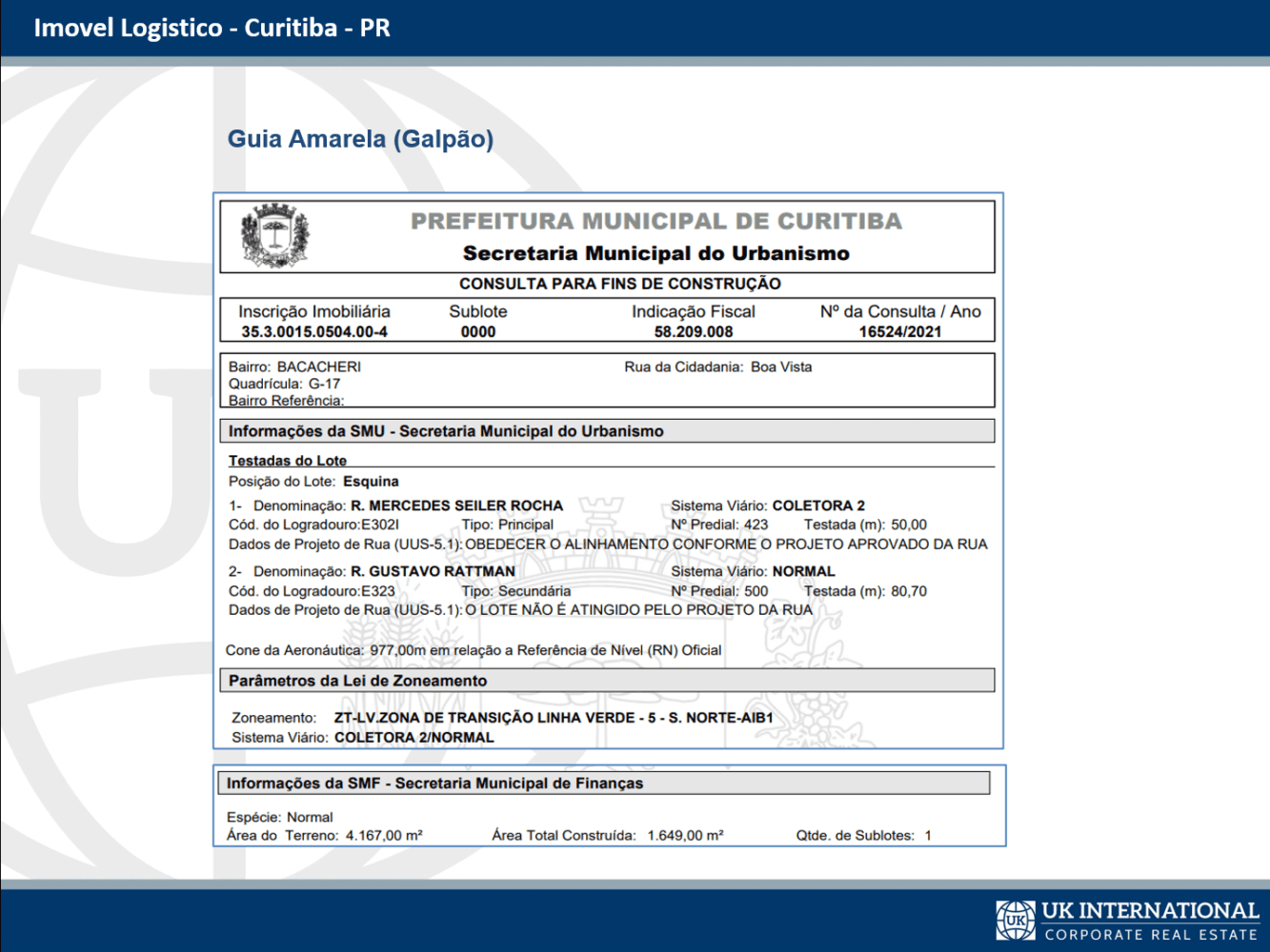 Imóvel Logístico – Excelente localização
